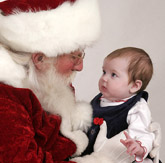 Santa and child